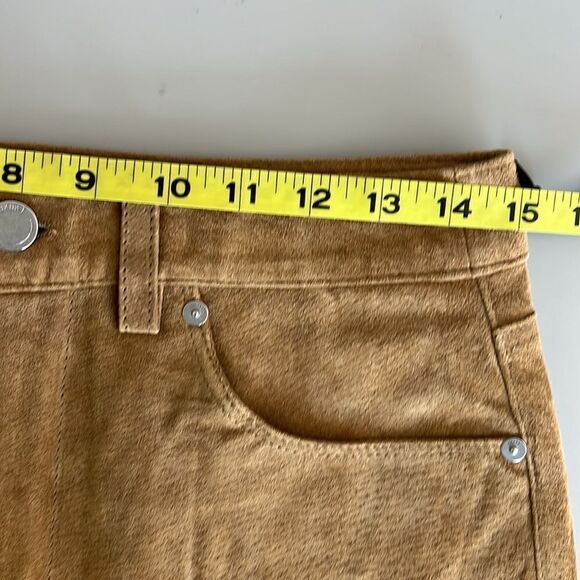 NWT Blank NYC Genuine Leather Real Suede Mini Skirt Size 27 - Picture 9 of 11